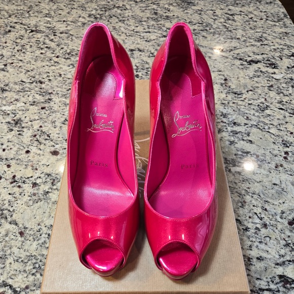 NEW Christian Louboutin Hot Chick Alta 120mm Pinkup Hot Pink High Heel Pumps